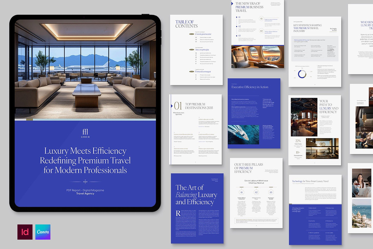 Travel Brochure Template (Digital), a Brochure Template by BrandPacks (Photo 1 of 6)