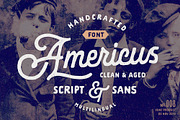 Americus Script & Sans, a Script Font by Andrey Sharonov (Thumbnail 1 of 10)