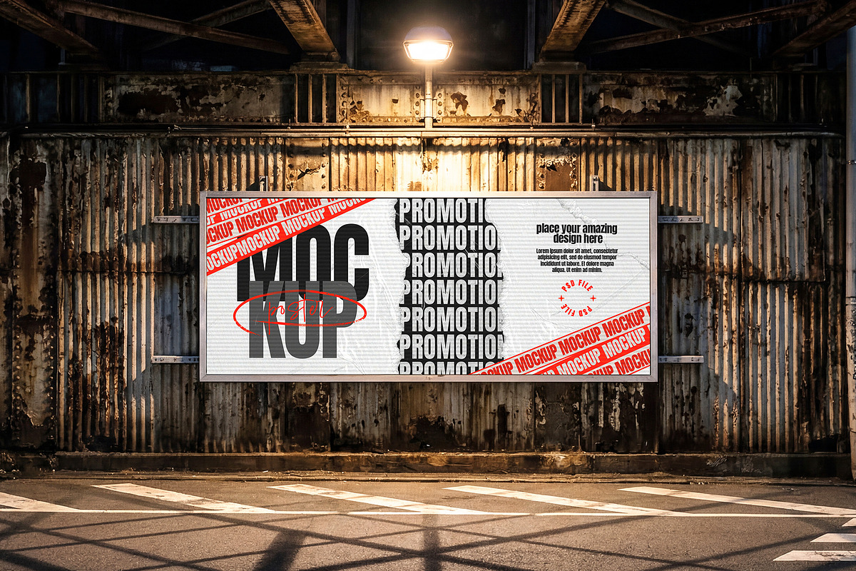 Street Poster Mockup Set, an Advertising Mockup by ForgeDesign (Photo 5 of 5)