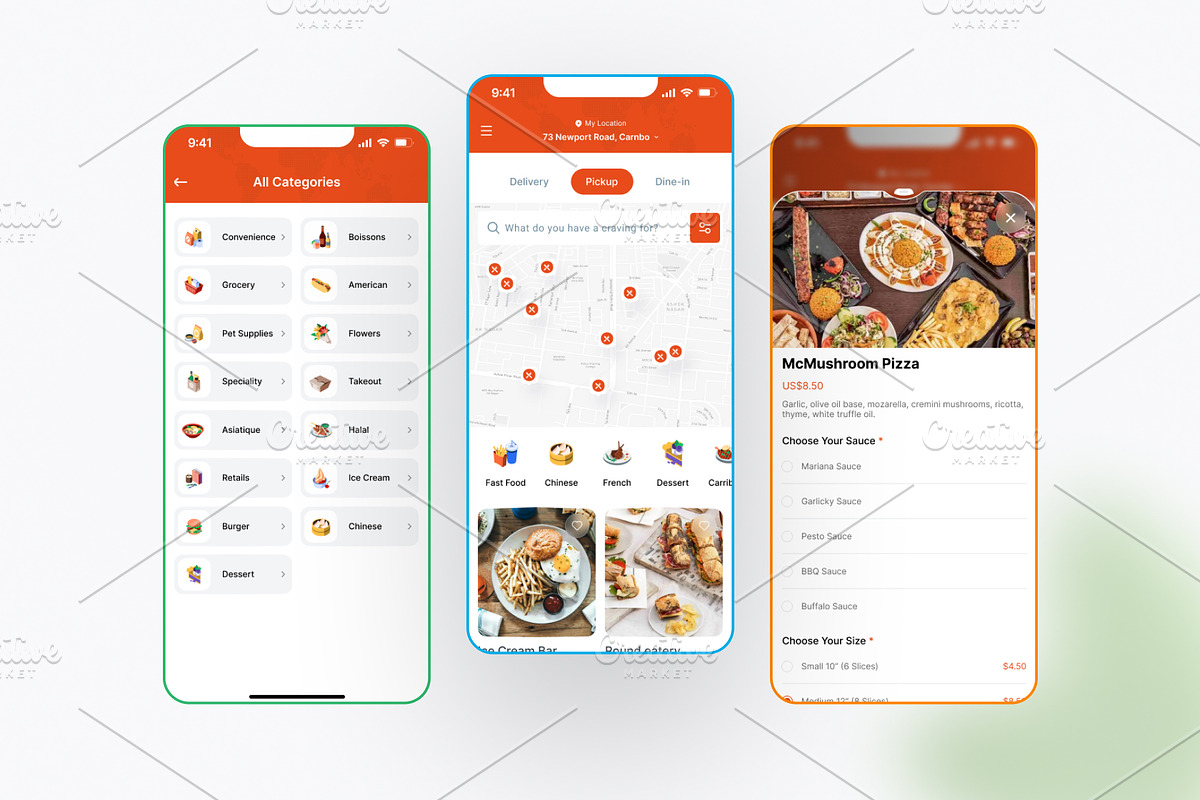 UberEats App UI Kit – Food Delivery, an UI Kit Template by DesignBox (Photo 4 of 7)