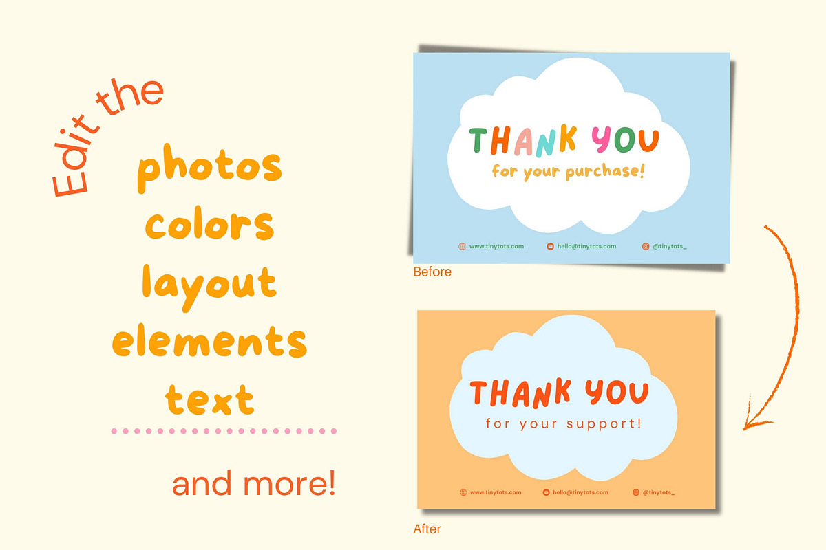 Thank You Cards Templates, a Card Template by Hell Yeah Designs (Photo 5 of 6)