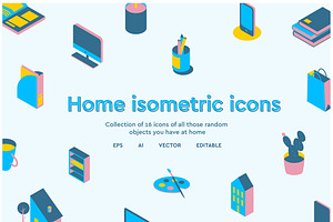 Home isometric icons
