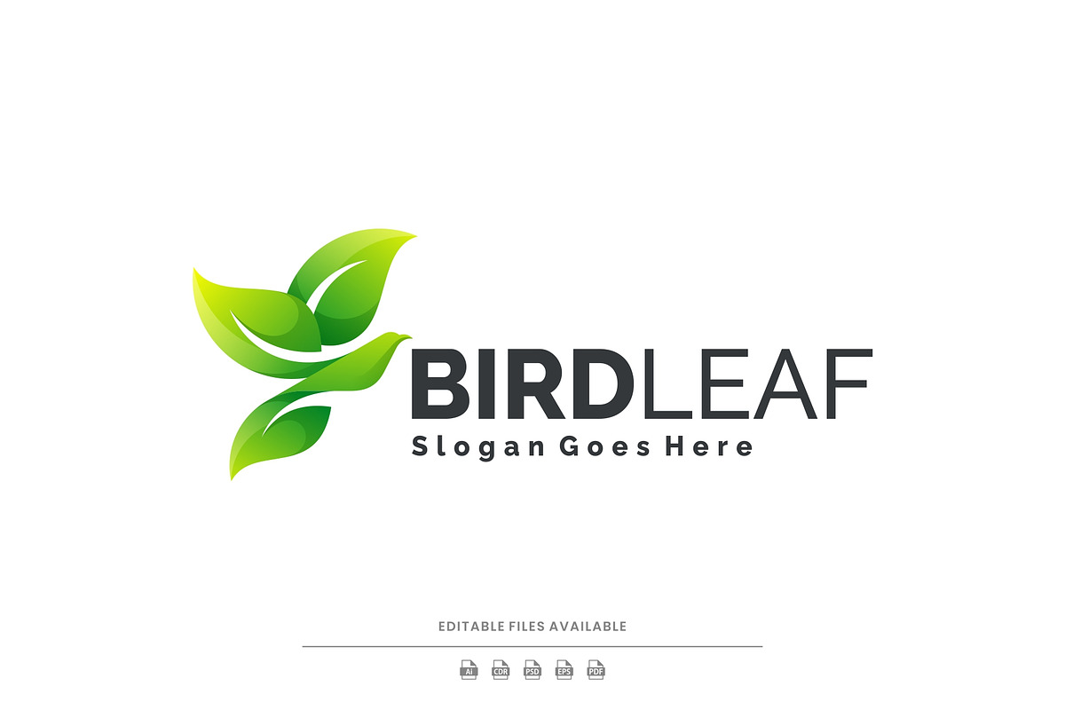 Modern Gradient BirdLeaf Logo Design, a Branding & Logo Template by Artnivora.Std (Photo 1 of 5)