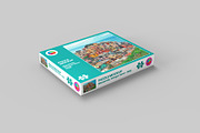 Puzzle Mockup - 12 views, a Packaging Mockup by Illusiongraphic (Thumbnail 2 of 25)