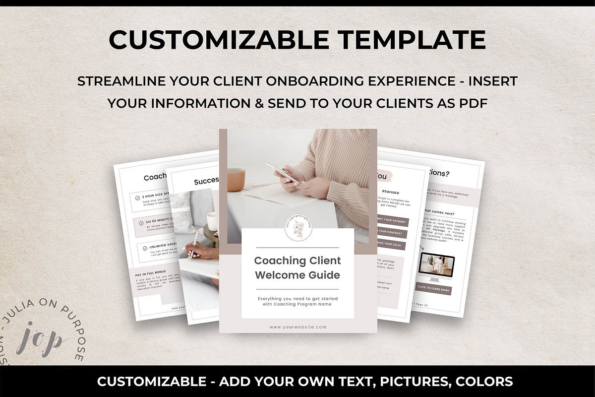 Coaching Welcome Packet Template preview 8