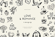 LOVE & ROMANCE lineart illustrations, a Seasonal Illustration by Crocus Paperi (Thumbnail 1 of 4)