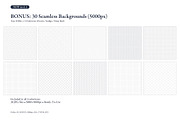Sashiko Stitch Seamless Patterns, a Pattern Graphic by studio MoShie (Thumbnail 2 of 9)