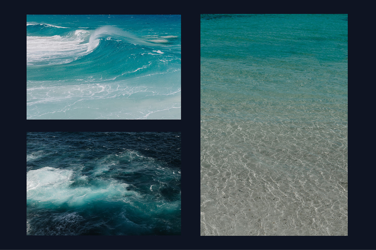 Six Wave Images, a Nature Photo by Fossilized Tree Sap (Photo 2 of 3)