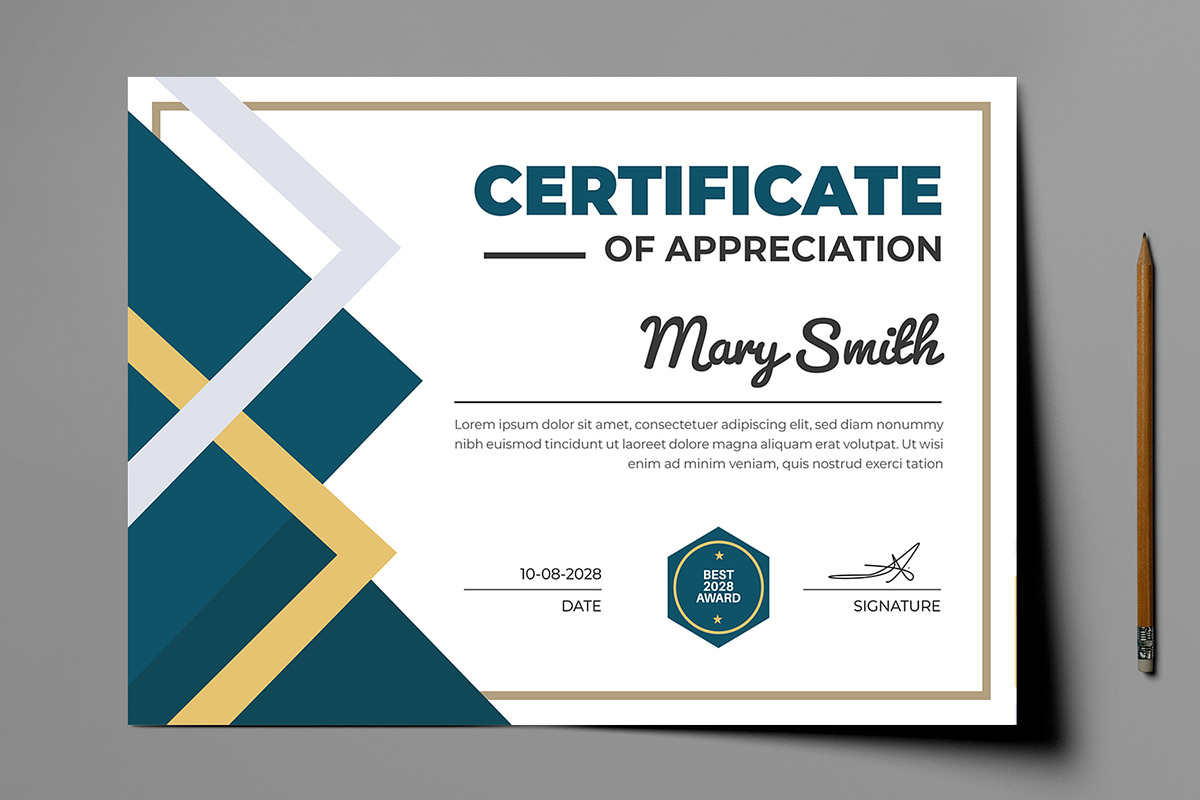 Certificate Design, a Stationery Template by MightyDesign (Photo 2 of 6)