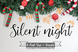 Silent Night Font Duo