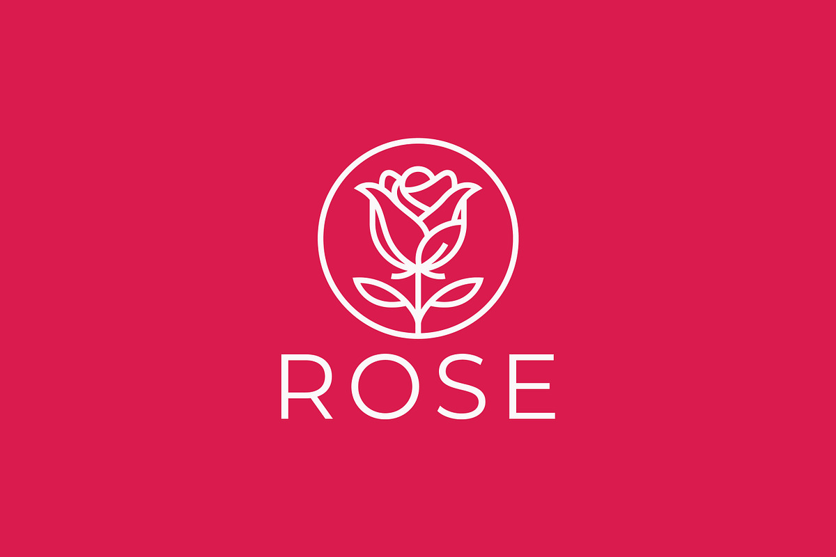 Red Rose Flower Minimalist Logo, a Branding & Logo Template by Signatoro (Photo 2 of 2)