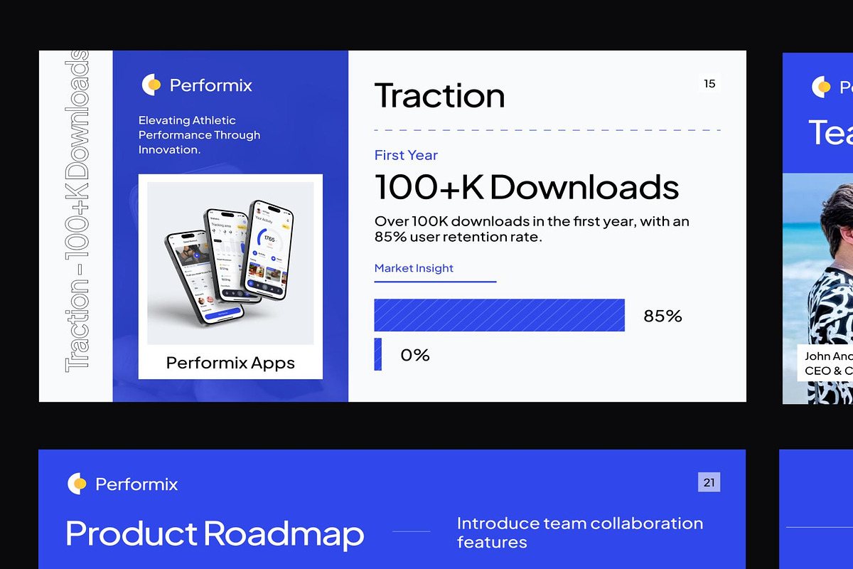 Performix - Sports Pitch Deck KIT, an UI Kit Template by Creative Perspective (Photo 5 of 7)
