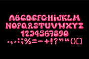 3D BUBBLE GUM VECTOR FONT, a Handwritten Font by BonkiStudio (Thumbnail 2 of 3)