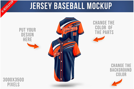 Jersey Baseball Mockup PSD, a Shirt Mockup by Bruno's Shop