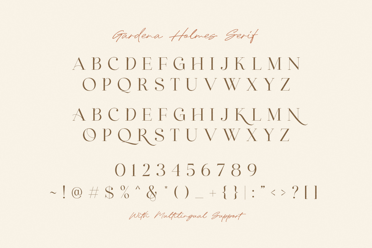 Gardena Holmes - Font Duo (+LOGOS), a Serif Font by Sarid Ezra (Photo 8 of 9)