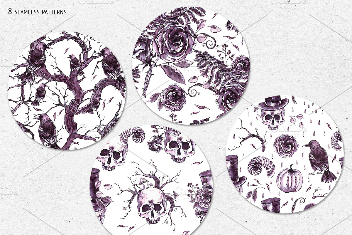 Creepy Halloween Clipart, a Seasonal Illustration by Depiano (Photo 8 of 10)