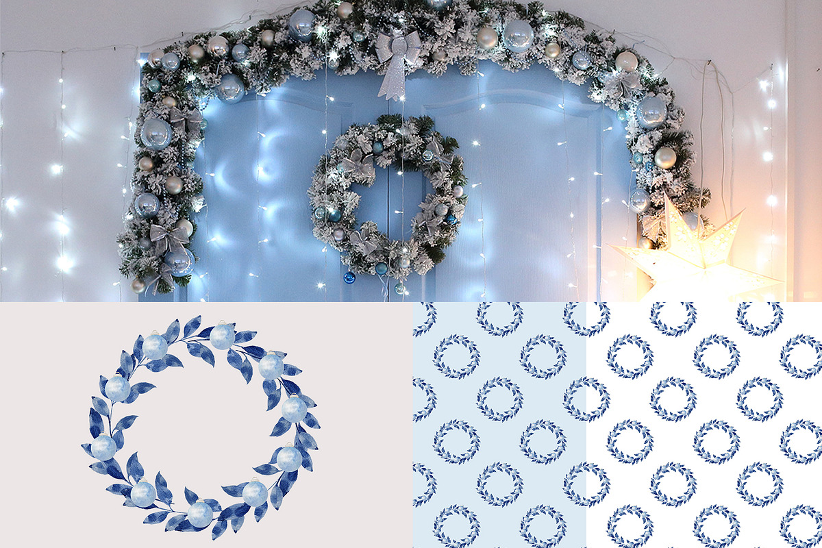 Christmas in Blue, an Illustration by YuliTeh_art (Photo 2 of 11)