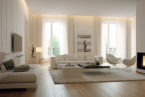 modern minimalist interior design, an Architecture Photo by Virgo Studio