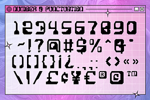 Cosmic Echoes - Y2K Font