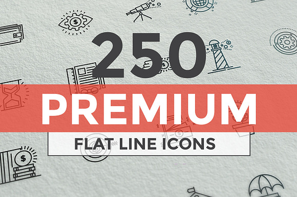 Set Of Modern Line Design Icons
