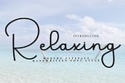 Relaxing, a Handwritten Font by FreshTypeINK (Thumbnail 1 of 8)