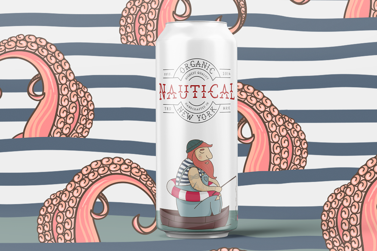 The Bearded Sailor - Tattoo Font, a Font by LovePowerDesigns (Photo 9 of 15)