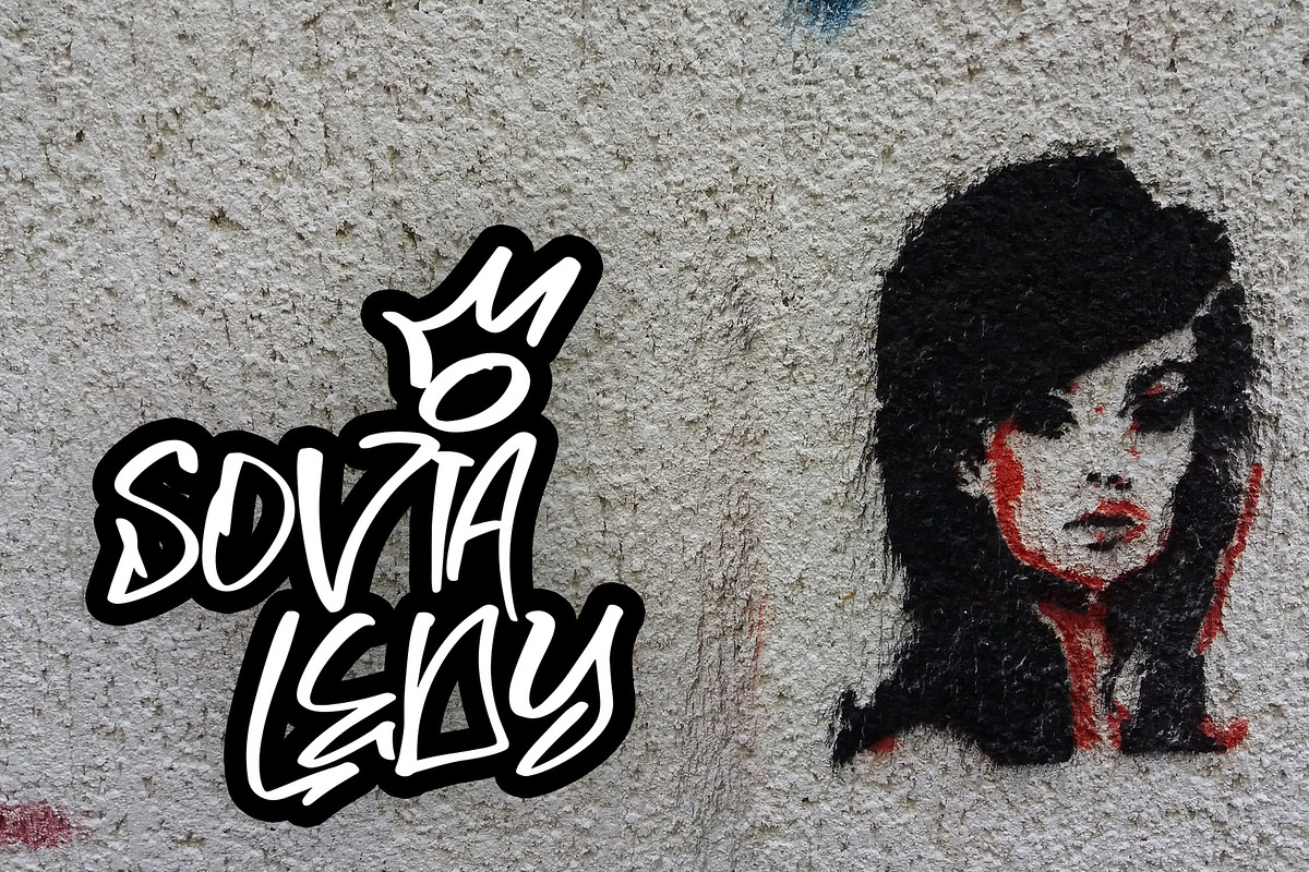 MALAFEN Graffiti Font, a Handwritten Font by NTC Graphic (Photo 5 of 9)