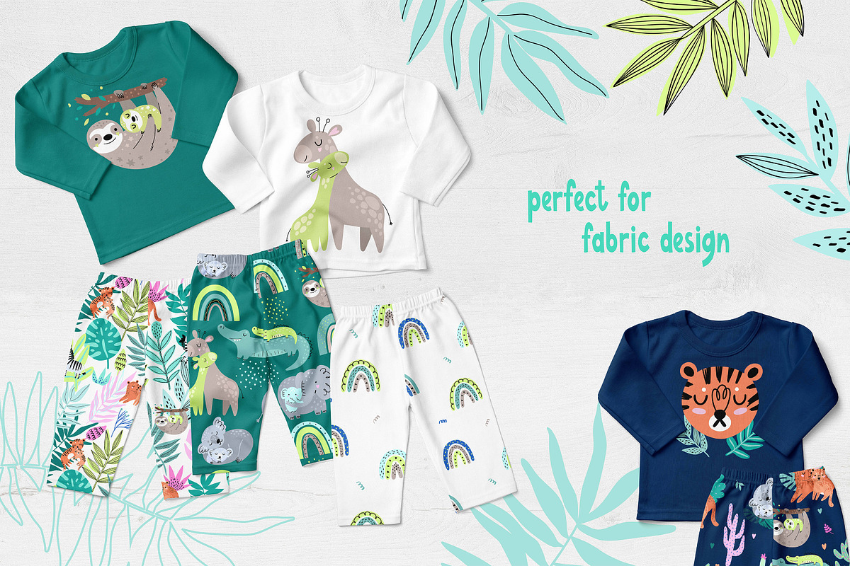 Jungle Cute Baby Animals clipart, an Animal Illustration by OxanaTally (Photo 9 of 10)