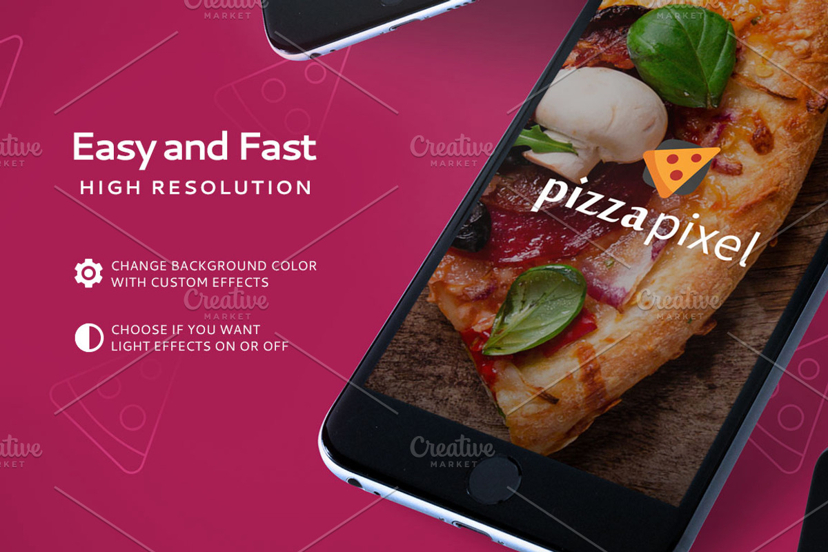 Mockup Iphone 6 Flying Scene Black, an Android Mockup by Pizza Pixel (Photo 3 of 5)