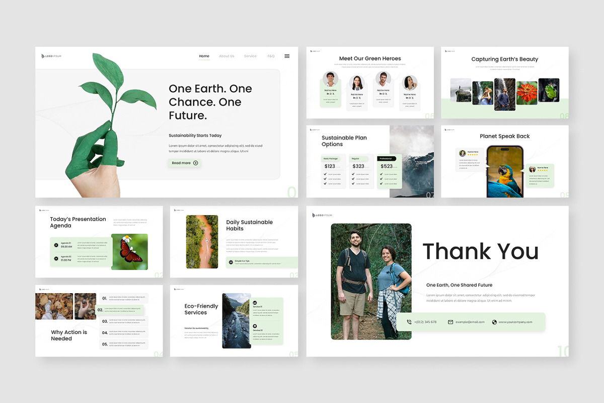 Clean Earth Day Presentation Keynote, a Presentation Template by Antstheme (Photo 2 of 2)
