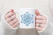 Powder Blue Winter Watercolor Clipar, an Illustration by designcity5 (Thumbnail 4 of 5)