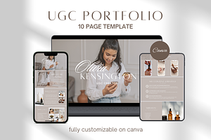 UGC portfolio Canva Template