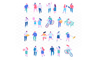 Isometric cartoon people vector set, a Person Illustration by Vector_Art (Thumbnail 18 of 24)