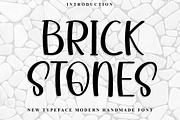 Brick Stones, a Script Font by InermediaSTUDIO (Thumbnail 1 of 8)