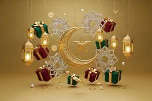 A eid festive decoration presents, a Photo by zahidhossainalif