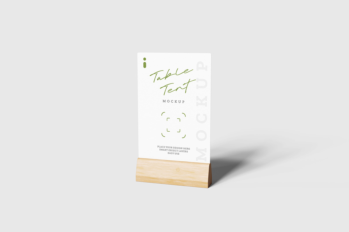 Table Tent Mockup, a Product Mockup by Indah (Photo 4 of 6)