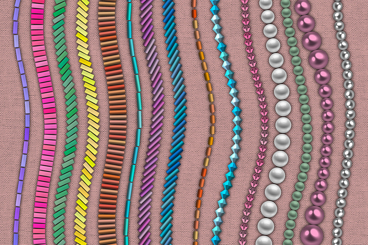 Beads Brushes for Procreate, a Brush Add-On by Hanna Inaiáh (Photo 6 of 12)