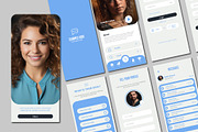 Modern Mobile App UI Kit, a Templates & Theme by studiogstock (Thumbnail 1 of 2)