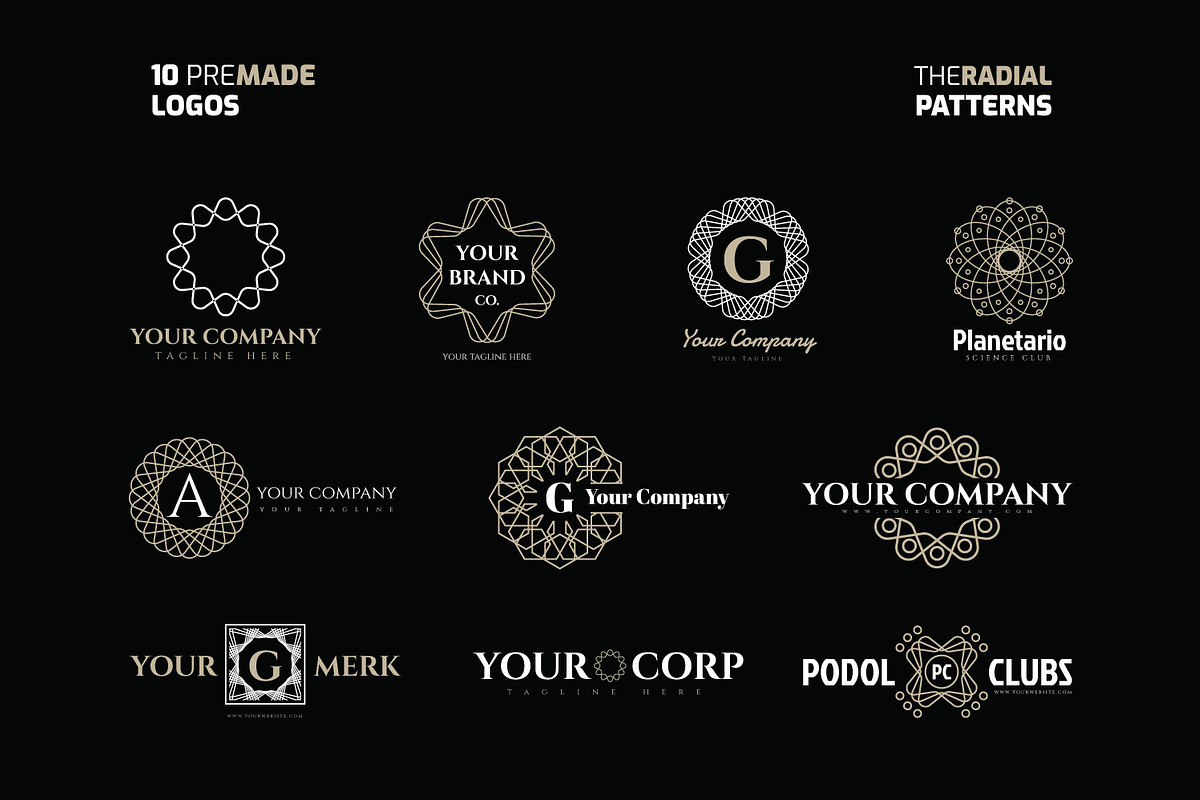 Radial Patterns Kit, a Pattern Graphic by Juru Rancang Graphic (Photo 4 of 6)