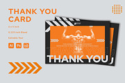 Gym Center - Thank You Card, a Card Template by StreaksideStd (Thumbnail 1 of 3)