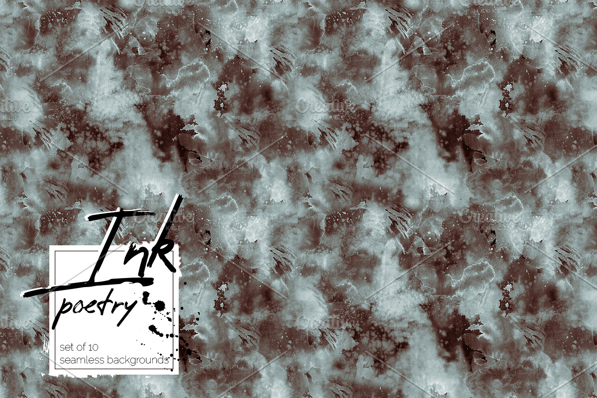Ink poetry: set of seamless patterns, a Pattern Graphic by Shusha Guna Art (Photo 7 of 10)