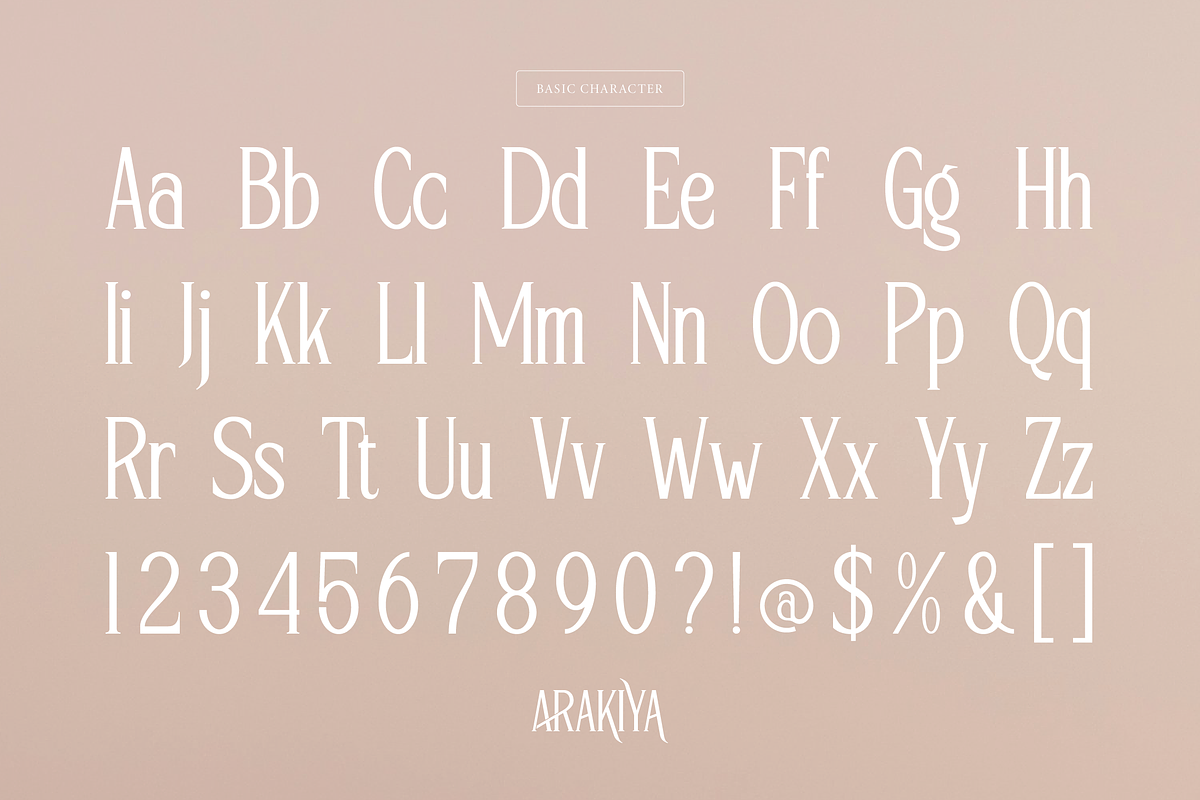 Arakiya | Unique Condensed Serif, a Serif Font by Denustudios (Photo 13 of 15)