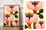 Abstract floral poster designs set, a Decorative Illustration by Good Studio (Thumbnail 3 of 8)