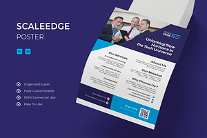 Scaleedge - Poster, a Poster Template by Esensifiksi.studio