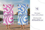 Beach Towel Mockup, a Mockup by Mie Mockup Studio (Thumbnail 5 of 8)