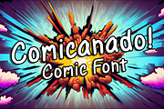 Comicanado Font, a Handwritten Font by Fontastic Ventures (Thumbnail 1 of 4)