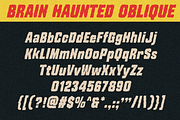 Brain Haunted Horror Font, a Sans Serif Font by 24Design Studios (Thumbnail 5 of 8)