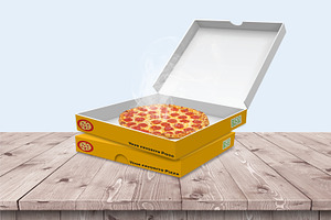 Pizza Box Packaging Mock-Ups