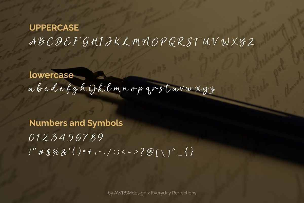 Scriptania | Hand Lettering Font, a Handwritten Font by Everyday Perfection (Photo 2 of 5)