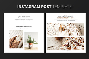 Canva Instagram Minimalist Post